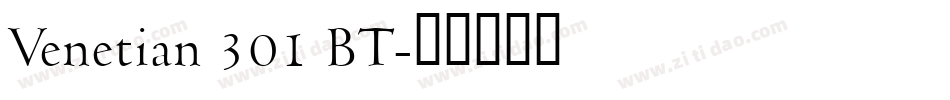 Venetian 301 BT字体转换